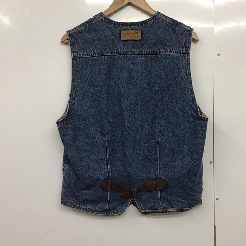 ラングラー Wrangler ベスト ベスト M 無地 インディゴ / インディゴ /  メンズ USED 古着 中古 10144660