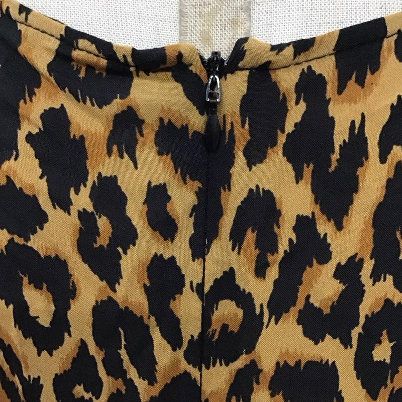 ザラウーマン ZARA WOMAN ワンピース ロングスカート 半袖ロングワンピース 総柄 レオパード フレアスカート L ヒョウ柄・レオパード柄 マルチカラー / マルチカラー /  レディース USED 古着 中古 10115240