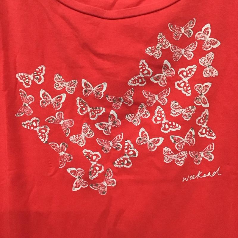 マックスマーラ Max Mara Tシャツ 半袖 XL 無地 赤 / レッド /  レディース USED 古着 中古 10139336