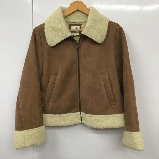 アースミュージックアンドエコロジー earth music&ecology コート コート一般 ムートンコート M 無地 茶 / ブラウン /  レディース USED 古着 中古 10130367