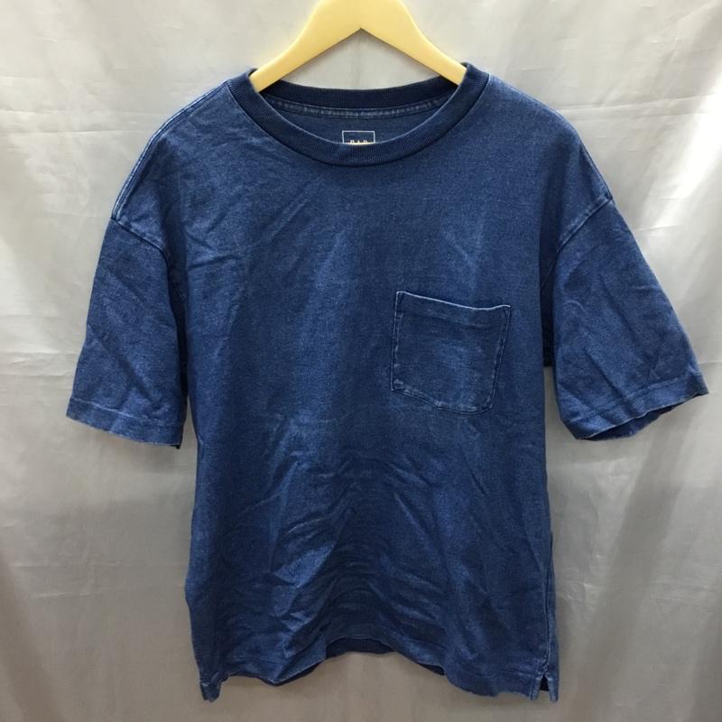 ギャップ GAP Tシャツ 半袖 クルーネック 胸ポケット M 無地 インディゴ / インディゴ /  メンズ USED 古着 中古 10119338