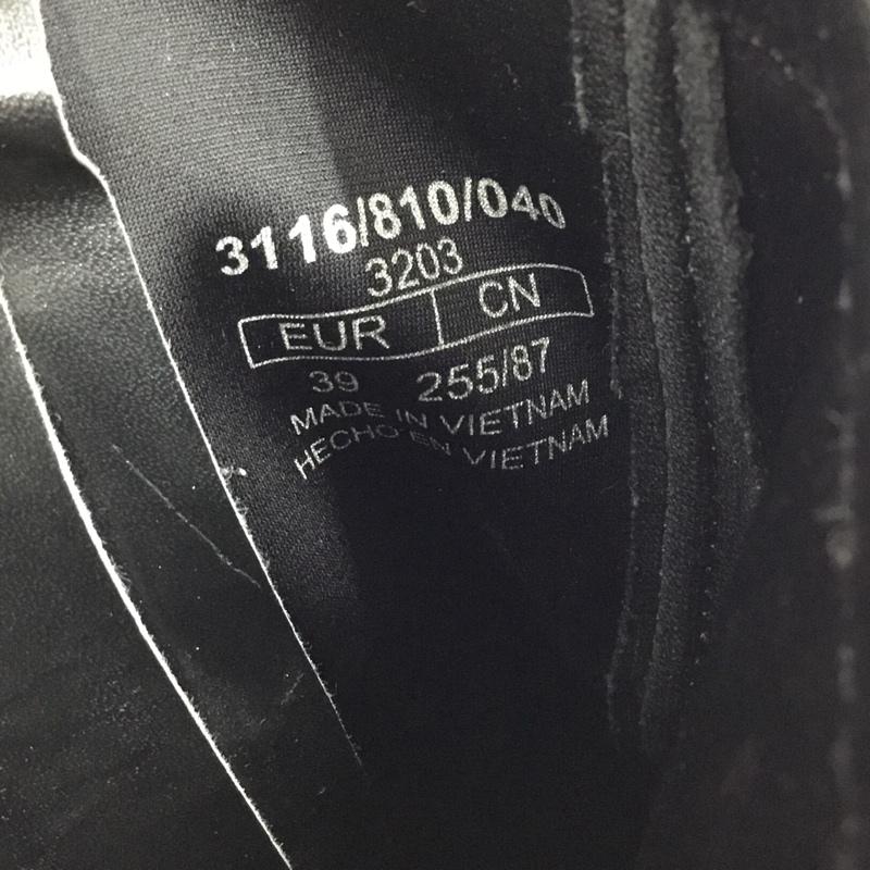ザラ ZARA ブーツ ショートブーツ 3116 810 040 ソックススタイル トラックソール 厚底 39 25.5cm 無地 黒 / ブラック /  レディース USED 古着 中古 10110615