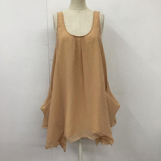リエンダ rienda ワンピース ミニスカート M 無地 ベージュ / ベージュ /  レディース USED 古着 中古 10113793