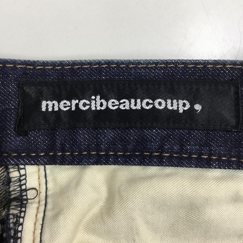 メルシーボークー mercibeaucoup, パンツ デニム、ジーンズ MB73FF740 ハイウエスト 0 無地 インディゴ / インディゴ /  メンズ USED 古着 中古 10117180