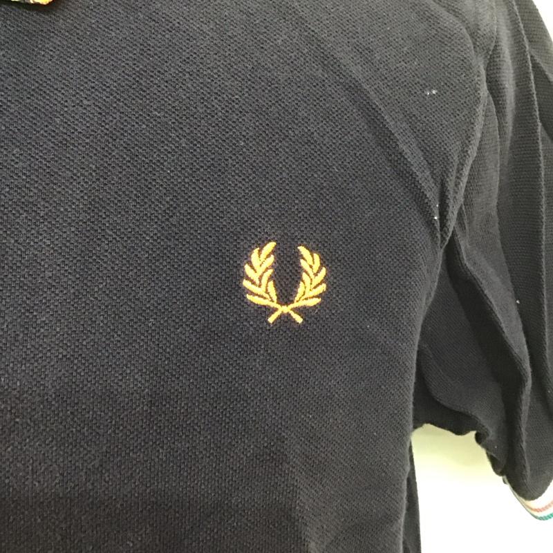 フレッドペリー FRED PERRY ポロシャツ 半袖 M8173 Crazy Colour 42 ワンポイント 紺 / ネイビー /  メンズ USED 古着 中古 10112677
