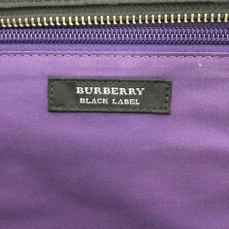 バーバリーブラックレーベル BURBERRY BLACK LABEL ブリーフケース、書類かばん ブリーフケース、書類かばん チェック ロゴ、文字 黒 / ブラック /  メンズ USED 古着 中古 10140437