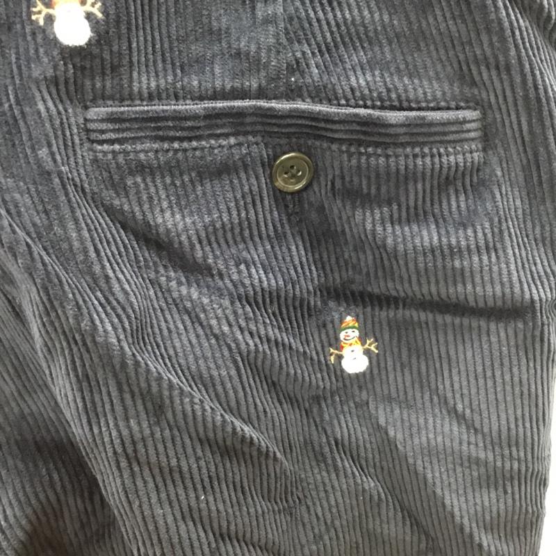 ブルックスブラザーズ BROOKS BROTHERS ボトムス ボトムス コーデュロイパンツ 雪だるま 33インチ 無地 紺 / ネイビー /  メンズ USED 古着 中古 10111451