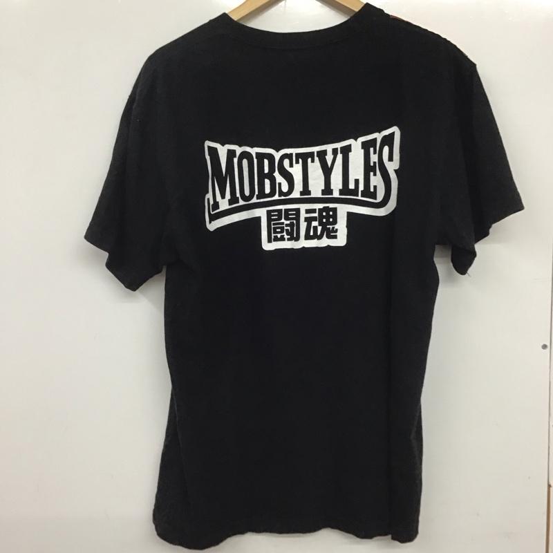 モブスタイル MOBSTYLES Tシャツ 半袖 半袖カットソー プリントTシャツ クルーネックカットソー L プリント 黒 / ブラック /  メンズ USED 古着 中古 10134557