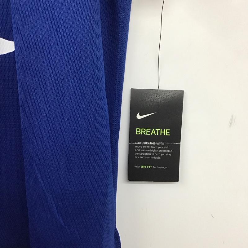 ナイキ NIKE Tシャツ 半袖 AJ7585-438 ブリーズ ラン GX タグ付き L ロゴ、文字 青 / ブルー /  メンズ USED 古着 中古 10135620