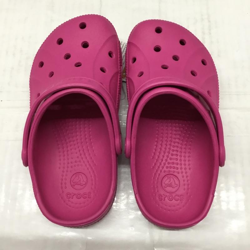 クロックス crocs シューズ シューズ 15908-670 ralen clog K 19.5cm キッズ 19.5cm ロゴ、文字 桃 / ピンク /  ガールズ USED 古着 中古 10110664