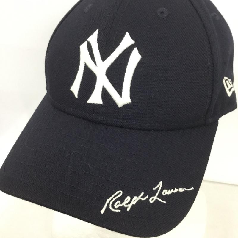 ポロバイラルフローレン Polo by RALPH LAUREN 帽子 キャップ NEW ERA NY クーパーズタウン ロゴ、文字 紺 / ネイビー /  メンズ USED 古着 中古 10142803