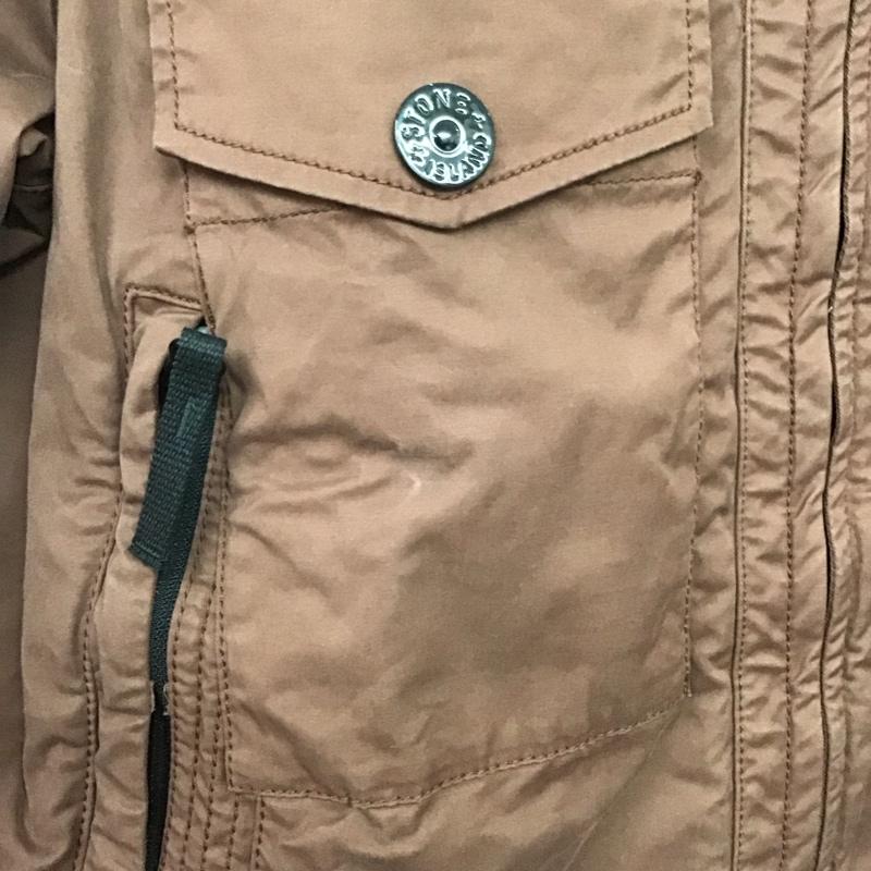 ストーンアイランド STONE ISLAND ジャケット、上着 ジャケット、ブレザー 751510610 ジップアップワークジャケット アウター M ロゴ、文字 茶 / ブラウン /  メンズ USED 古着 中古 10142092