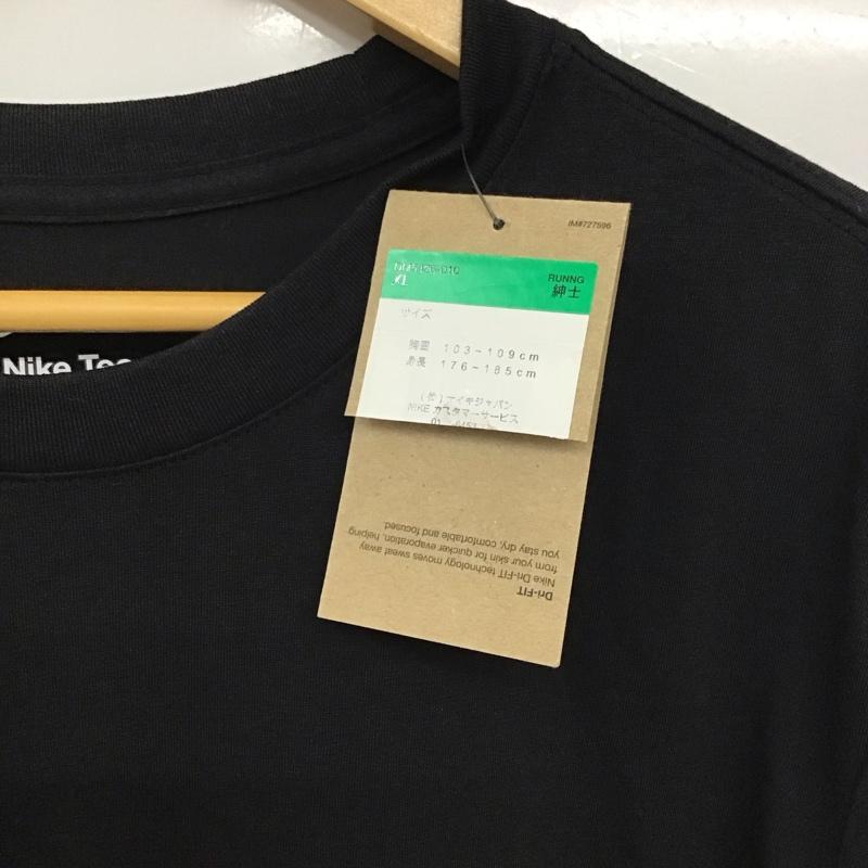 ナイキ NIKE カットソー 長袖 dm5426-010 トレイルロングスリーブトップ 長袖カットソー XL ロゴ、文字 黒 / ブラック /  メンズ USED 古着 中古 10136841