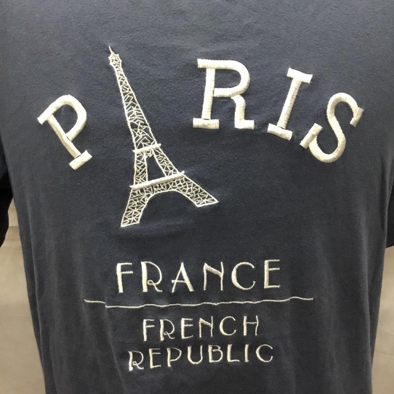 アーバンリサーチ URBAN RESEARCH Tシャツ 半袖 半袖カットソー プリントTシャツ クルーネックカットソー 38 ロゴ、文字 紺 / ネイビー /  メンズ USED 古着 中古 10114581