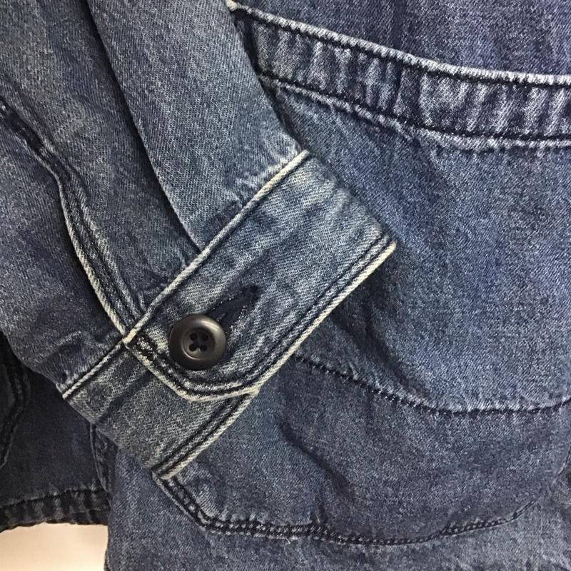 ユニクロ UNIQLO ジャケット、上着 ジャケット、ブレザー 311-457212 ユーティリティデニムジャケット カラージャケット アウター L 無地 インディゴ / インディゴ /  メンズ USED 古着 中古 10138767