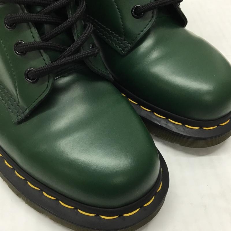 ドクターマーチン Dr.Martens ブーツ ショートブーツ 1460 8ホール レザー UK6 US：7 無地 緑 / グリーン /  メンズ USED 古着 中古 10122201