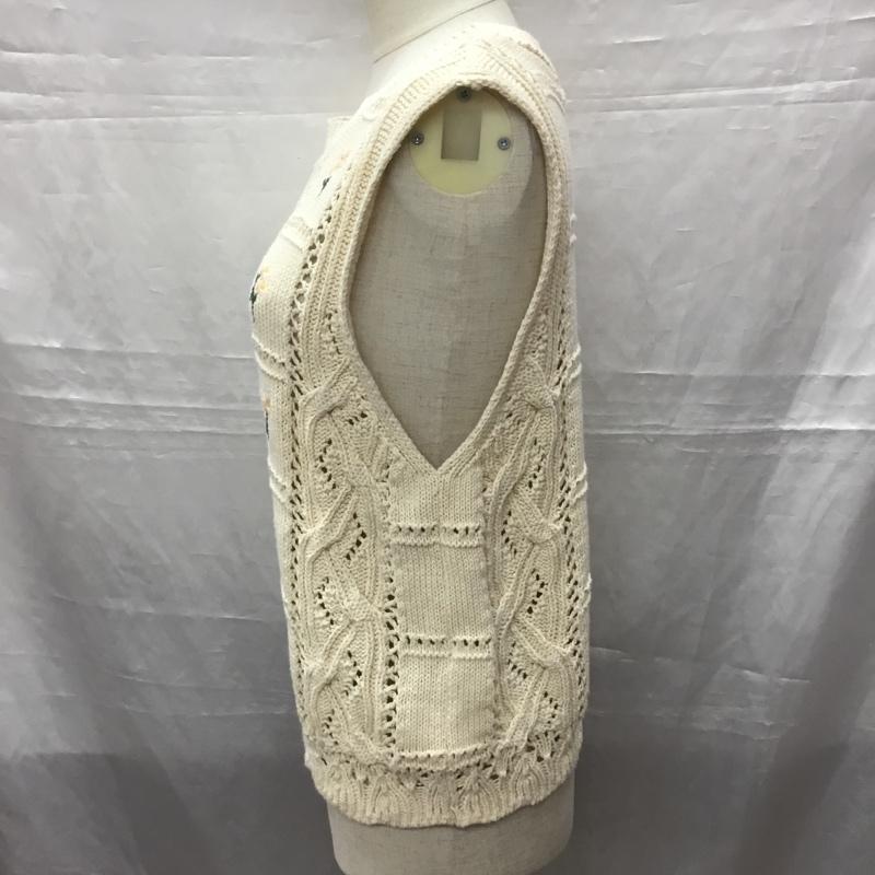 ザラ ZARA ベスト ベスト ニットベスト プルオーバー M 花柄 マルチカラー / マルチカラー /  レディース USED 古着 中古 10115796