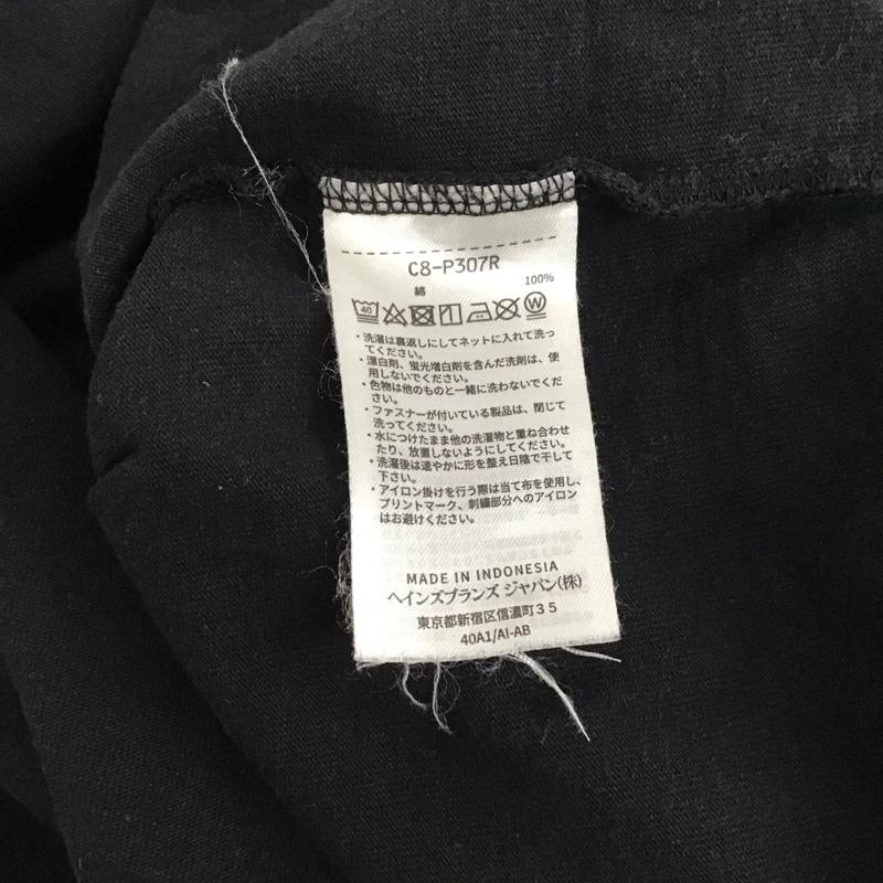 チャンピオン Champion Tシャツ 半袖 半袖カットソー プリントTシャツ クルーネックカットソー L ロゴ、文字 黒 / ブラック /  メンズ USED 古着 中古 10142570