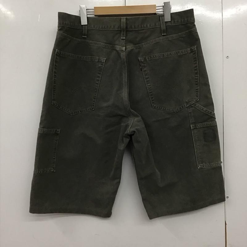 リーバイス Levi s パンツ ショートパンツ ハーフパンツ ショートパンツ デニムパンツ 36インチ 無地 カーキ / カーキ /  メンズ USED 古着 中古 10149287