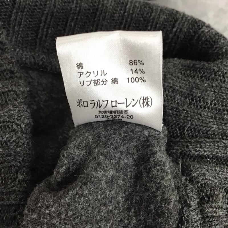 ラルフローレン RALPHLAUREN トレーナー 長袖 KK-RL-KA-2011 裏起毛 リブ切替 L ロゴ、文字 灰 / グレー /  レディース USED 古着 中古 10123197