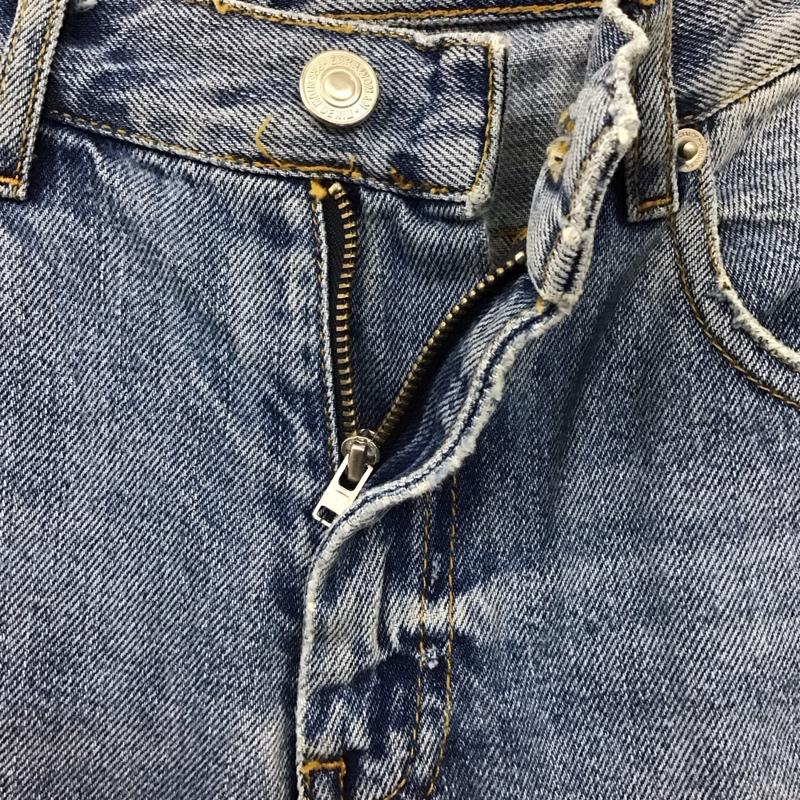 ザラウーマン ZARA WOMAN パンツ デニム、ジーンズ デニムパンツ ストレートパンツ ワイドパンツ カジュアルパンツ 36 無地 インディゴ / インディゴ /  レディース USED 古着 中古 10117994