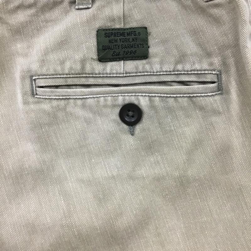 シュプリーム Supreme パンツ ワークパンツ、ペインターパンツ ワークパンツ ワイドパンツ カジュアルパンツ 32インチ 無地 カーキ / カーキ /  メンズ USED 古着 中古 10120647