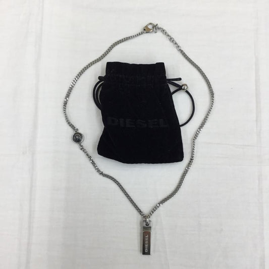 ディーゼル DIESEL アクセサリー ネックレス、ペンダント ロゴ、文字 銀 / シルバー /  メンズ USED 古着 中古 10150148