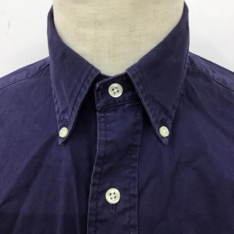 ラルフローレン RALPHLAUREN シャツ、ブラウス 長袖 長袖シャツ カラーシャツ 長袖カットソー S ロゴ、文字 紺 / ネイビー /  メンズ USED 古着 中古 10123866