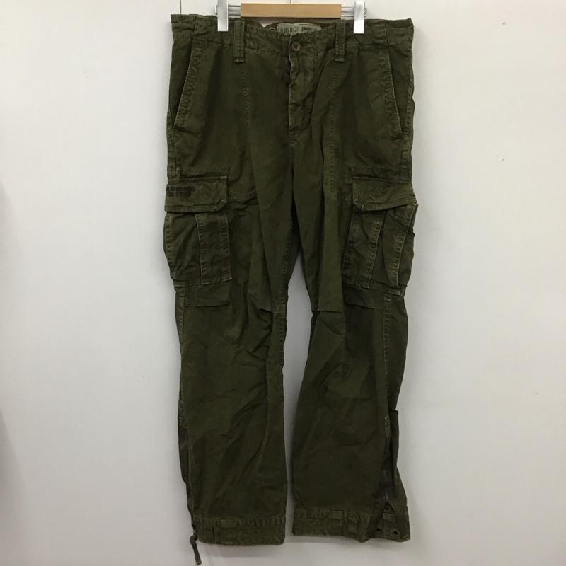 アバクロンビーアンドフィッチ ABERCROMBIE&FITCH パンツ ワークパンツ、ペインターパンツ カーゴパンツ カジュアルパンツ ワイドパンツ ワークパンツ ミリタリーパンツ L 無地 カーキ / カーキ /  メンズ USED 古着 中古 10109856