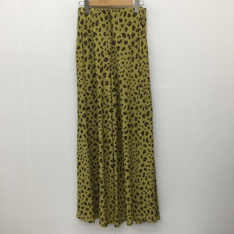 ジーナシス JEANASIS パンツ スラックス JS050734MW M 総柄 黄 / イエロー /  レディース USED 古着 中古 10134239