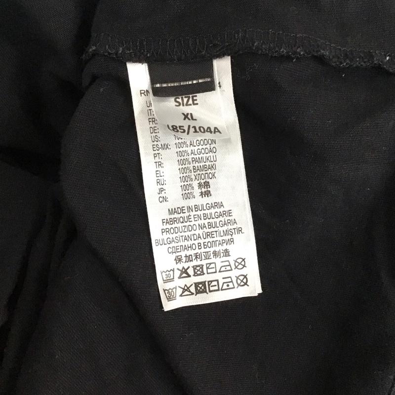 ディーゼル DIESEL Tシャツ 半袖 半袖カットソー プリントTシャツ クルーネックカットソー XL ロゴ、文字 黒 / ブラック /  メンズ USED 古着 中古 10130290