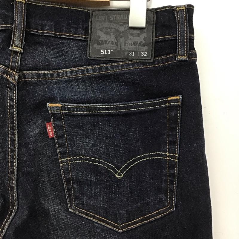 リーバイストラウスアンドコー Levi Strauss & co. パンツ デニム、ジーンズ デニムパンツ スリムパンツ カジュアルパンツ ストレッチパンツ 31インチ 無地 インディゴ / インディゴ /  メンズ USED 古着 中古 10148038