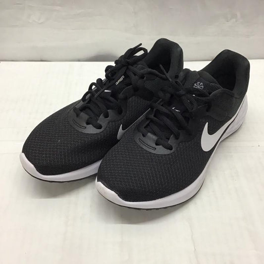 ナイキ NIKE スニーカー スニーカー DC3729-003 REVOLUTION 6 24cm 24.0cm ロゴ、文字 黒 / ブラック / X 白 / ホワイト /  レディース USED 古着 中古 10117342