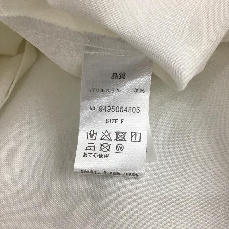 マジェスティックレゴン MAJESTIC LEGON シャツ、ブラウス 長袖 ワンピース FREE 無地 白 / ホワイト /  レディース USED 古着 中古 10121721