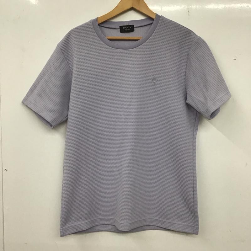 エポカウォモ EPOCA UOMO Tシャツ 半袖 半袖カットソー 無地Tシャツ クルーネックカットソー ロゴ、文字 紫 / パープル /  メンズ USED 古着 中古 10135853