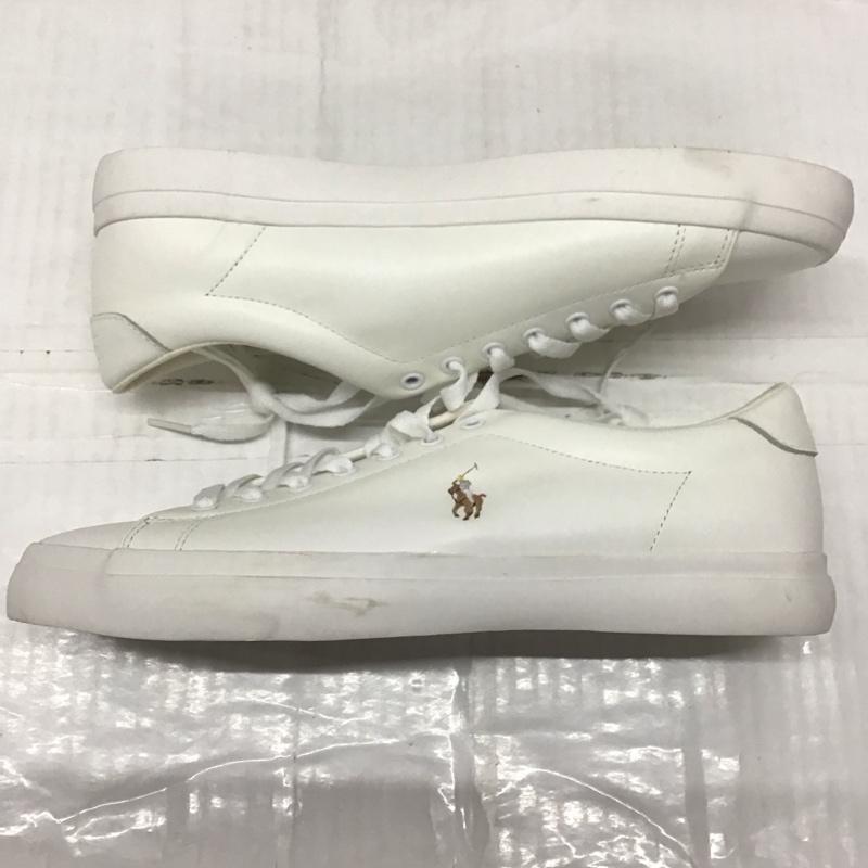 ポロラルフローレン POLO RALPH LAUREN スニーカー スニーカー 01087 J20 UK7.5 US：8.5 ワンポイント 白 / ホワイト /  メンズ USED 古着 中古 10121607