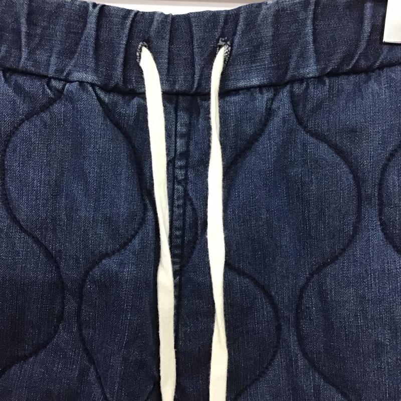ネイタルデザイン NATAL DESIGN パンツ ショートパンツ デニムキルティングショーツ S ロゴ、文字 青 / ブルー /  メンズ USED 古着 中古 10139424