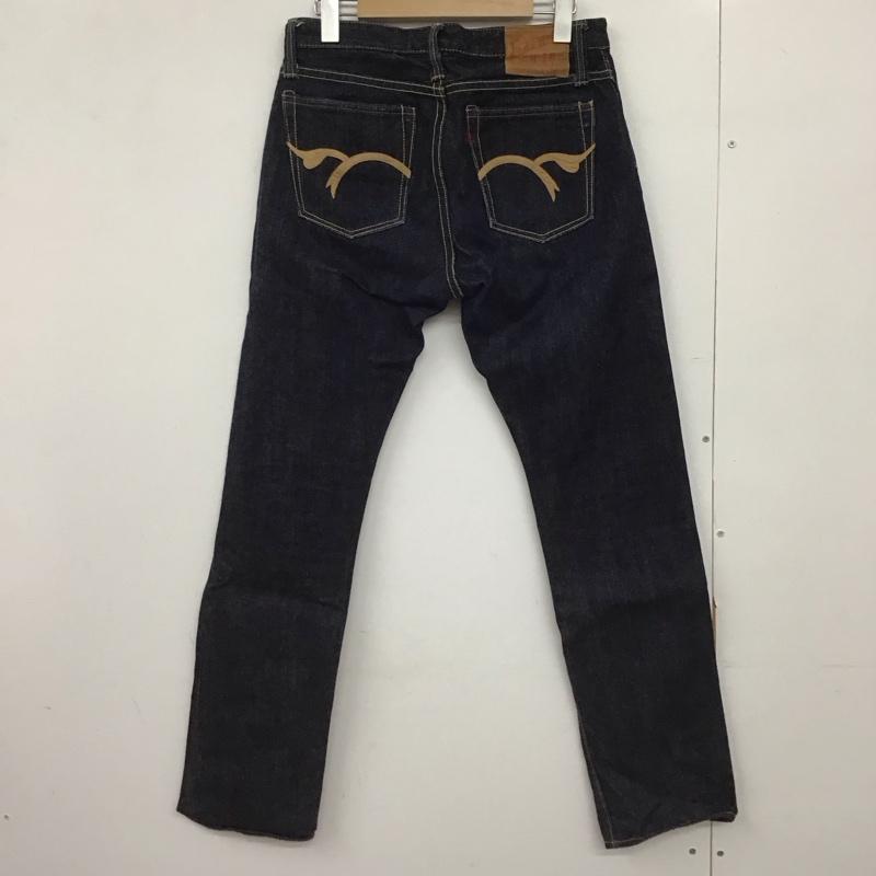 フラットヘッド FLATHEAD パンツ デニム、ジーンズ R.J.B デニムパンツ スリムパンツ 29インチ ロゴ、文字 インディゴ / インディゴ /  メンズ USED 古着 中古 10147512