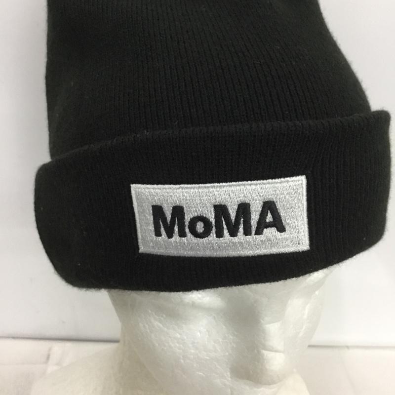 ニューエラ NEW ERA 帽子 ニット帽 MoMA BEANIE ロゴ、文字 黒 / ブラック /  メンズ USED 古着 中古 10149471