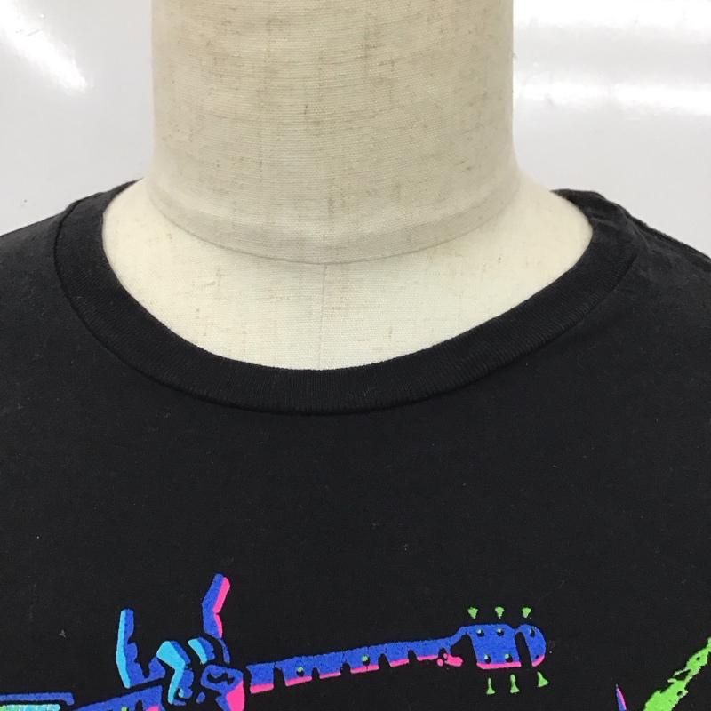 古着 USED Tシャツ 半袖 半袖カットソー プリントTシャツ クルーネックカットソー L プリント 黒 / ブラック /  メンズ USED 古着 中古 10116409