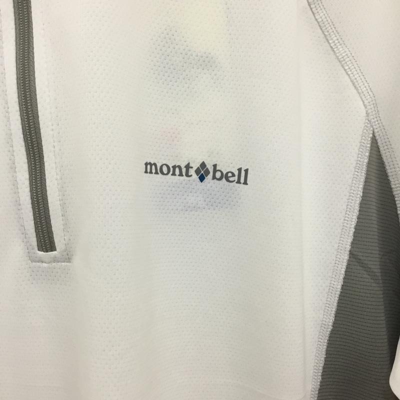 モンベル mont-bell シャツ、ブラウス 半袖 1104928 アウトドア シャツ XL 無地 X ロゴ、文字 白 / ホワイト /  メンズ USED 古着 中古 10135466