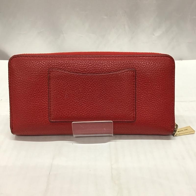 マイケルコース MICHAEL KORS 財布 長財布 ラウンドファスナー ロゴ、文字 赤 / レッド /  レディース USED 古着 中古 10118896