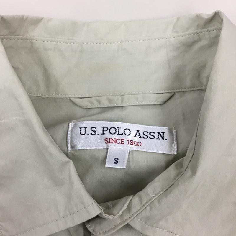 ユーエスポロアッスン U.S.POLO ASSN. シャツ、ブラウス 半袖 PL12703 胸ポケット コットン S ワンポイント ベージュ / ベージュ /  メンズ USED 古着 中古 10115561