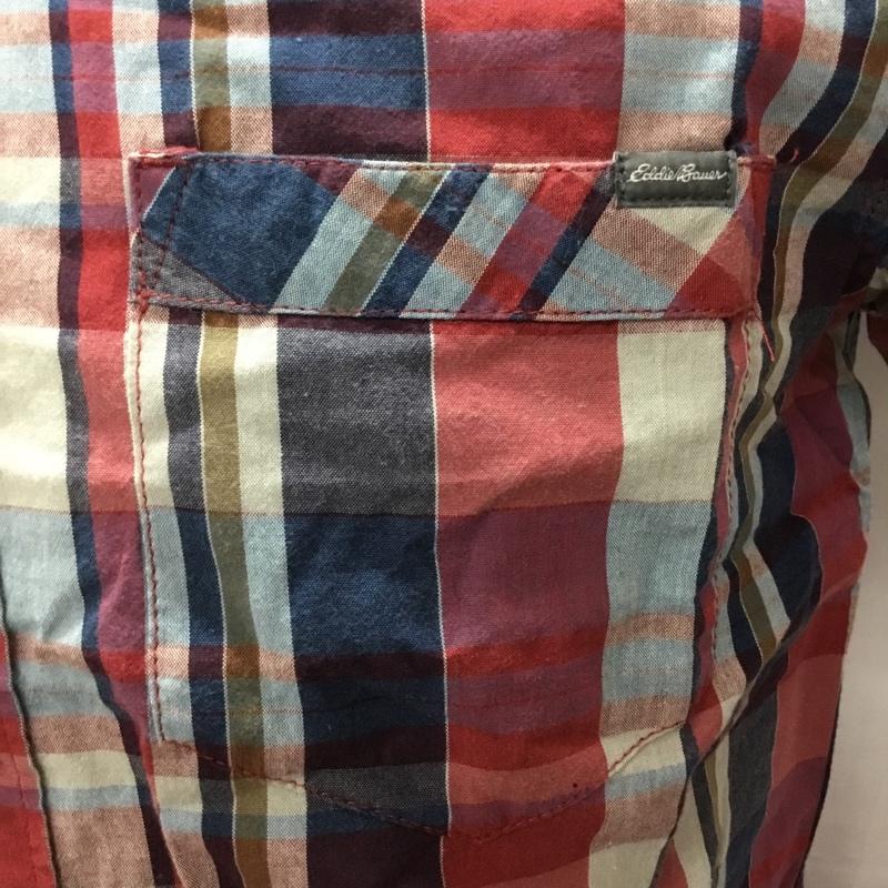 エディーバウアー Eddie Bauer シャツ、ブラウス 半袖 半袖シャツ カラーシャツ 半袖カットソー チェックシャツ S チェック マルチカラー / マルチカラー /  メンズ USED 古着 中古 10113541