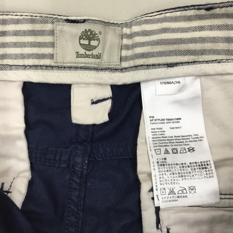 ティンバーランド Timberland パンツ ショートパンツ ハーフパンツ ショートパンツ カジュアルパンツ 34 無地 紺 / ネイビー /  メンズ USED 古着 中古 10112314