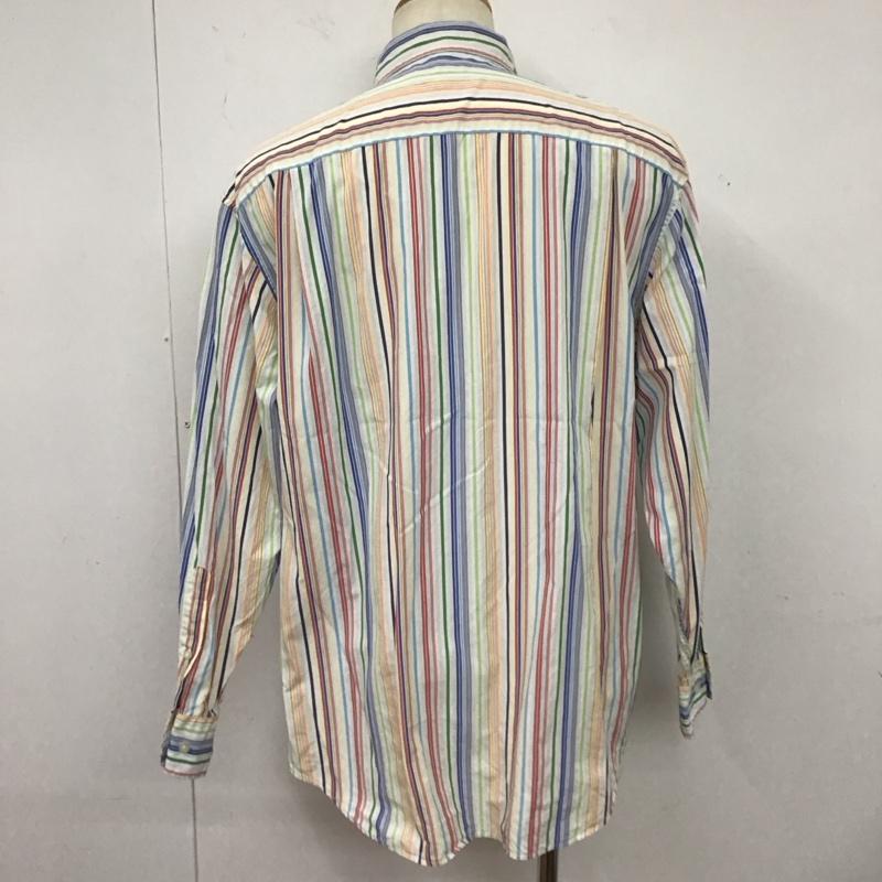 ノーティカ NAUTICA シャツ、ブラウス 長袖 長袖シャツ ストライプシャツ カラーシャツ L ストライプ マルチカラー / マルチカラー /  メンズ USED 古着 中古 10125067