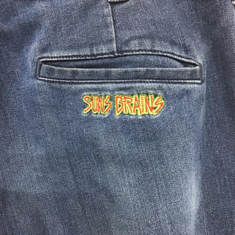 アンドサンズ ANDSUNS パンツ デニム、ジーンズ デニムパンツ ワーカージーンズ カジュアルパンツ 裾ゴム L 無地 インディゴ / インディゴ /  メンズ USED 古着 中古 10107196