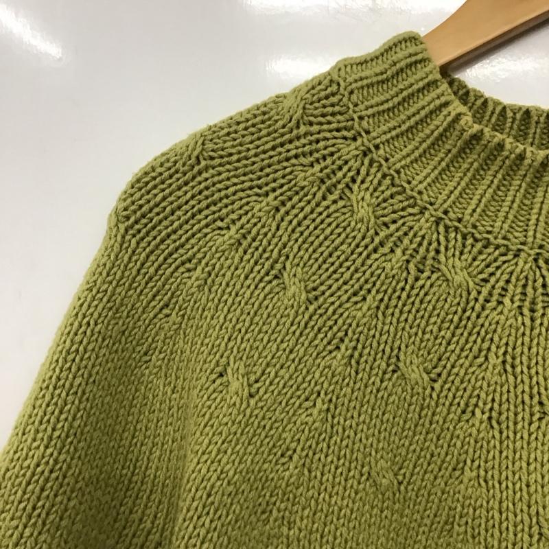 バーバリーロンドン Burberry London ニット、セーター 半袖 半袖ニットカットソー クルーネック セーター FREE 無地 緑 / グリーン /  レディース USED 古着 中古 10142451
