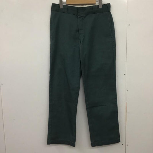 ディッキーズ Dickies パンツ ワークパンツ、ペインターパンツ ワークパンツ ワイドパンツ カジュアルパンツ 32インチ ロゴ、文字 緑 / グリーン /  メンズ USED 古着 中古 10149195