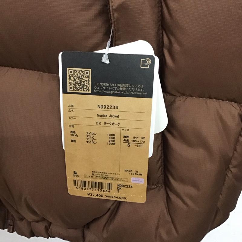 ザノースフェイス THE NORTH FACE ジャケット、上着 ジャケット、ブレザー nd92234 ヌプシジャケット ダウンジャケット アウター S ロゴ、文字 茶 / ブラウン /  メンズ USED 古着 中古 10136128